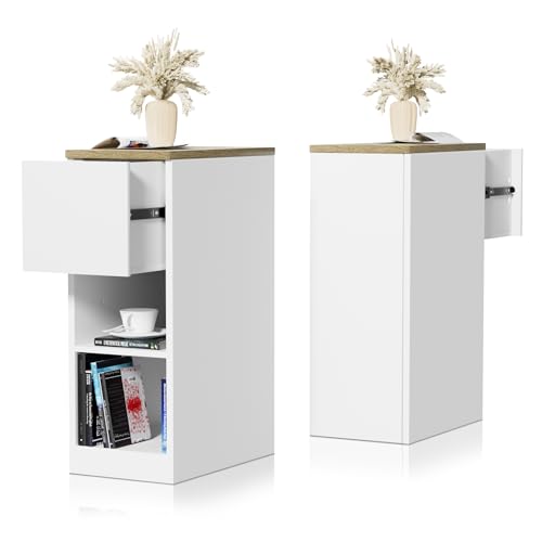 Chleby Juego de 1 Mesita de Noche Estrecha