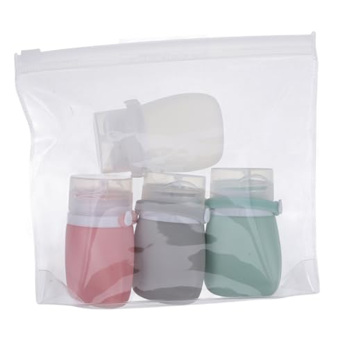 WEKADRIN シリコン製トラベルボトル点 漏れ防止詰め替え容器 軽量柔軟で絞りやすい旅行用化粧品ボトル ローション シャンプー シャワージェ