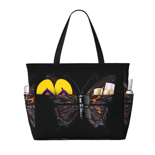 Mystery Butterfly Large Capacity Waterproof Sandproof Multifunctional Beach Travel Camping Picnic Storage Bag