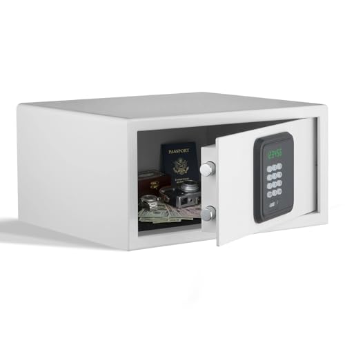 Coffre-fort d'hôtel de 0,3 m³ à code numérique blanc pour bureau - 2