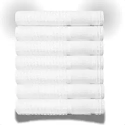 Kit 7 Panos de Copa Branco Atoalhados com Barra P/Bordar Nancy Dohler