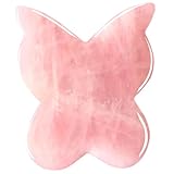 Gua Sha-Gesichtswerkzeuge 2, 8 x 3, 2 Zoll natürlicher Gua Sha-Stein Gesichtsformungswerkzeug in Schmetterlingsform für Gesichtslifting und Straffungsmassage