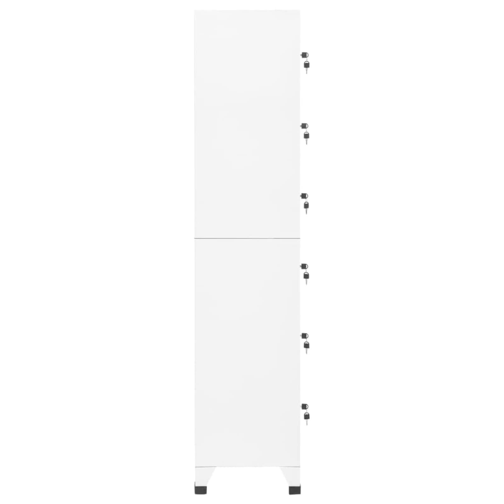 LAPOOH Armadietto con Serratura Bianco 38x40x180 cm in Acciaio,Armadietto con Serratura,Armadio Ufficio con Serratura,Armadio per Ufficio,Armadi Archivio(SPU:339792)