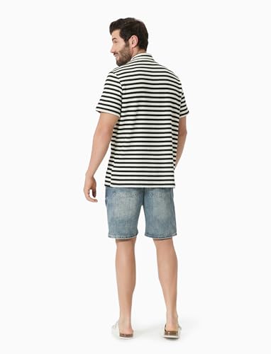 Image of PATPAT Family Matching Summer Outfits, Ribbed Knit Striped Women Skirt Set, Men Button Down Shirt and Kids Outfits