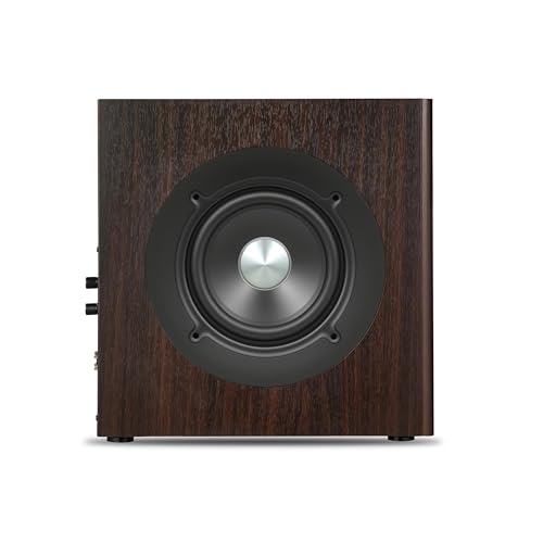 Edifier T5s AKTIV-SUBWOOFER – 8-Zoll-Tieftöner – 70 Watt – Low-Pass-Filter – Frequenz bis 35Hz – MDF-Gehäuse für reduzierte Resonanz – Standby – Cinch-Anschlüsse – Zeitloses Design