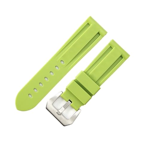 YINGO o[EHb`oh 20mm 22mm 24mm 26mm Xgbv plCuXbg Xgoh Yxg X|[c VRXgbvɑΉ(Green-silver,24mm)