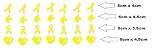 Childhood Cancer Awareness Collections (Childhood Cancer Vinyl Stickers Ribbon C1 Yellow)