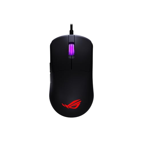 Image of ASUS ROG Harpe Mini Core Wired Gaming Mouse - Wired USB, Small Compact Design, Right-Handed, 52g Lightweight, 12K DPI, Pro-Approved, Gear Link Web-Based Configuration, PC /Mac Support - Black