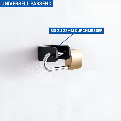 EVify Typ 2 Diebstahlschutz mit Schloss - Diebstahlsicherung für Ladekabel an der Wallbox, für Kabel bis 22 mm Durchmesser geeignet