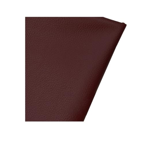 Feuille cuir litchi PU liver 1.6x5m pour ateliers créatifs et chapeaux
