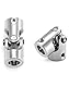 QWORK 2 Stück 8mm bis 8mm Metallwellenkupplung Motoranschluss Universalgelenk,Universal Joint Wellenkupplung