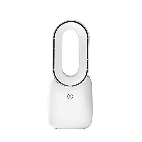 KAPO Ventilador Sin Hojas,Pequeño Ventilador De Escritorio Enfriador del Multiplicador De Aire Ventilador Silencioso Portátil USB Recargable A Prueba De Viento Seguro con Táctil,160X130X340mm