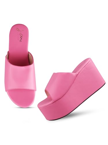 Image of JM LOOKS Women Fashion Open Toe Wedges Heel Casual sandal Attractive Comfortable sole For Women & Girls