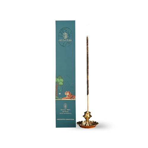 Image of Rainforest Handcrafted Incense- 30 Agarbatti Sticks | ~1 Hr Burn, 2+ Hr Fragrance | Fresh Forest Aroma, Low Smoke | Free Agarbatti Holder | Incense for Home