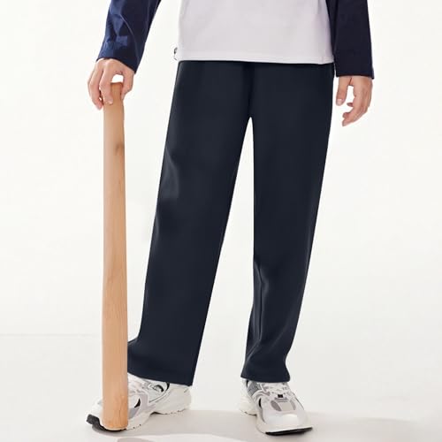 Boys Dress Pants for School and Party Elastic Waist Solid Color Formal Trousers Comfortable Everyday Wear for3