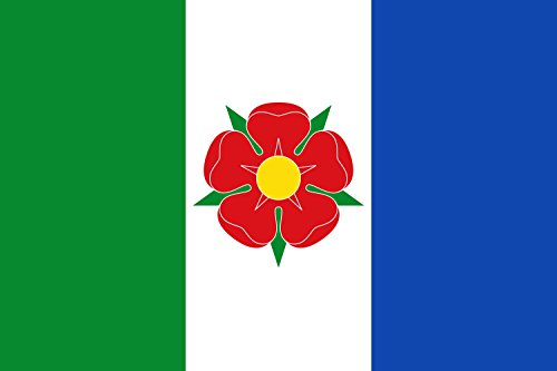 Drapeau O Rosal grand format avec finitions soignées à trois franges - 2