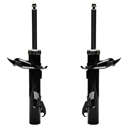 Image of Detroit Axle - 2WD Front 2pc Shock Absorbers for Volvo C30 C70 S40 V50, 2 Shock Absorbers Assembly Replacement