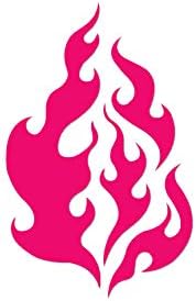 Miniatura 15 de Fire Flames Art - Vinilo adhesivo de 5.75 x 9.25 pulgadas, color rojo