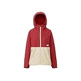 [ザノースフェイス] コンパクトジャケット レディース 撥水 軽量 アイアンレッド/グラベル M