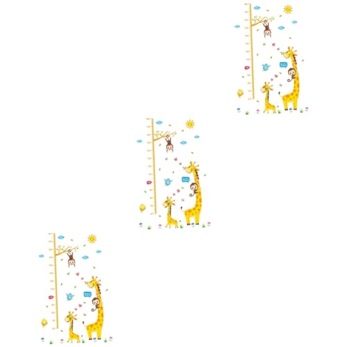 Stickers muraux toise décorative réutilisable pour suivre la taille