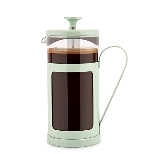 La Cafetière Monaco Stainless Steel Cafetière, Eight Cup, Mint, Gift Boxed, 1L - Image 3