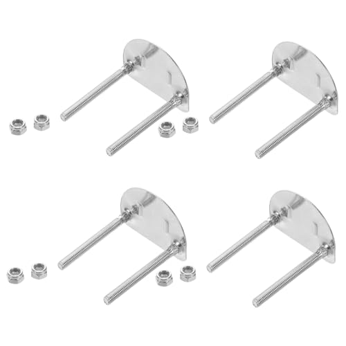 GANAZONO Roller Skate Base Plate Hardware 4pcs Double Row Skate Plates Inline Skating Parts for