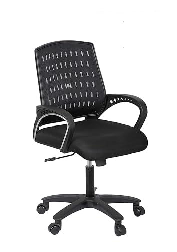 Image of NGFC Ergonomic Office,Gaming, Study, Computer, Boss,Desk Chairs for Office Work at Home |Chairs for Work from Home| Metal Base Seat Height Adjustable Chair |Comfortable & Spacious Seat (Black)
