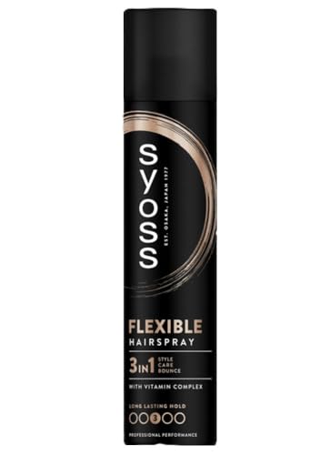 Syoss Flexible Hairspray laque fixation 3 en lot de 6 flacons de 300 ml