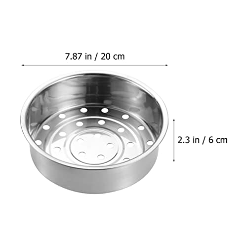 Cabilock Cesta para cozimento a vapor de aço inoxidável de 3 a 4 L, cesto de vapor espesso, vaporiza