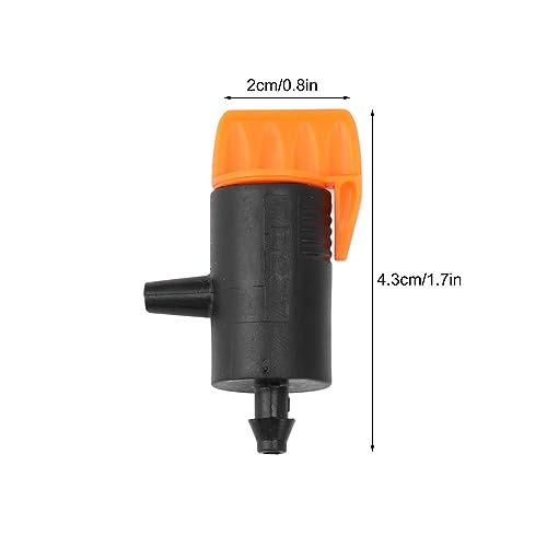 Asixxsix Irrigação por gotejamento, 10 peças emissores para sistema de irrigação com controle de umi