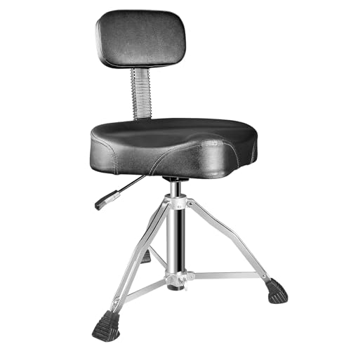 SONICAKE Sgabello per Batteria con Schienale