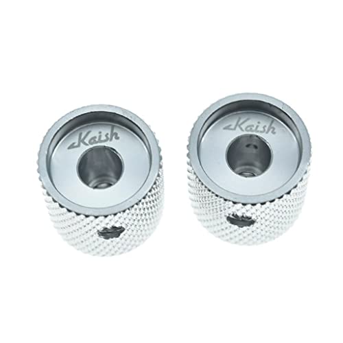 Lot de 4 boutons de potentiomètre universels en aluminium pour guitare/basse – 0,6 cm – Avec vis et indicateur - Les Beatles, Paul McCartney, John Lennon, RIngo Starr, George Harrison Lot de 4 boutons de potentiomètre universels en aluminium pour guitare/basse - 0,6 cm - Avec vis et indicateur – Image 6