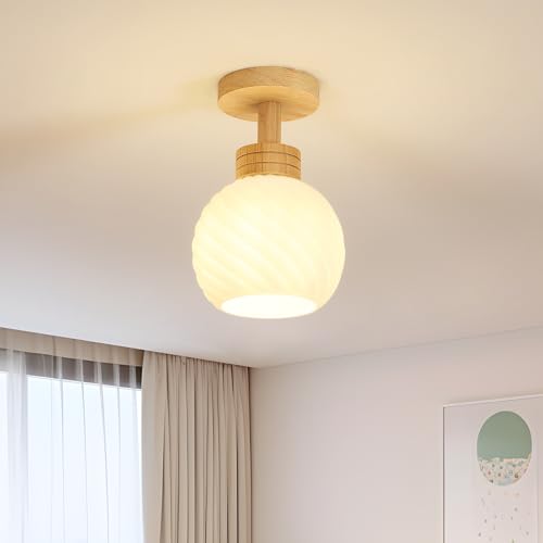 Plafonnier E27 moderne petit format Ø14cm idéal pour éclairage ciblé de chambre - 2