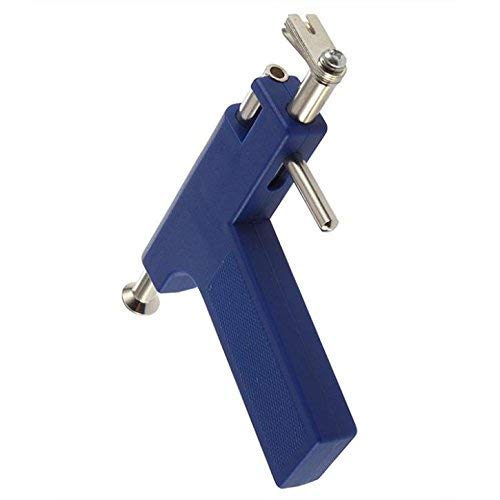 Herbalush Professional Stainless Steel Body Gun Piercing Kit with 12 Pairs/24 Pieces of Piercing Ear Studs (Blue)