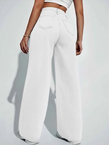 Image of Ben Martin Women High Rise High Waist Stretchable Baggy Oversized Loose Fit Casual Wear Denim Jeans