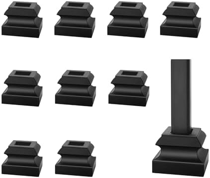 Sidasu 10-Pack Baluster Shoes, Aluminum Flat Shoes with Screws