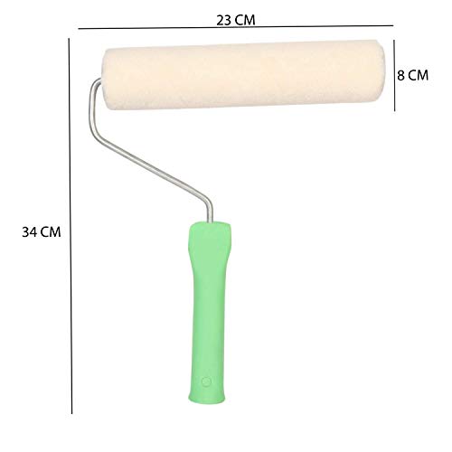 Image of KAPIL Painting Tools Combo of 1 Kamal Superior Quality Paint Tray for 9 inch Paint Rollers, and 1 KAPIL Wall Paint 9 INCH EPOXY Roller (Imported Superior Quality) - White Colour
