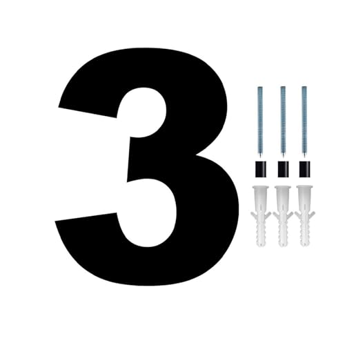 Opiniones y reviews de Letras y números para pared que puedes comprar esta semana. 43 Números flotantes casa 8 pulgadas, números y letras modernos acrílico, letrero dirección buzón negro 20 cm con tornillos, para decoración pared apartamento, hotel, oficina,...