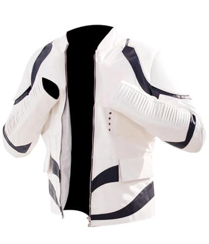 Flesh & Hide F&H Girl's Troopers White Faux Leather Jacket4