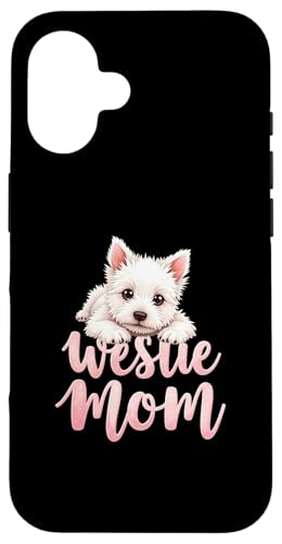 Westie Mom Dog West Highland White Terrier Mama, lindo cachorro Carcasa para iPhone 16