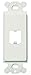 Panduit CFG1WH GFCI 1-Port Plastic Faceplate Frame, White