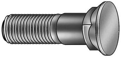 1Cfz1 Plow Bolt,Plain,7/8-9X3-1/2,Gr 8,Pk5