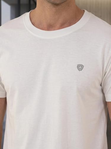 Image of Lux Cozi Men Cotton Half Sleeves Round Neck Regular Fit Casual T-Shirt