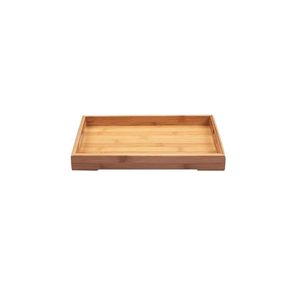 Plateau rectangulaire en bois polyvalent pour service et rangement maison