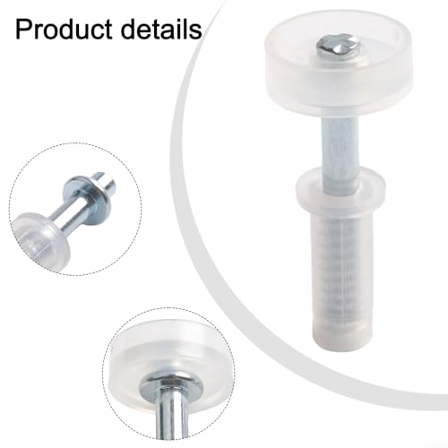 Kit de herrajes para puerta plegable, pivote superior y rueda guía con resorte, acero y plástico para reparación de clóset, puerta plegable, acordeón, granero, gabinete (8 piezas) miniatura 3