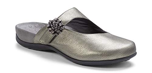 Vionic Women's Rest Joan Mule Pewter Metallic 6M US