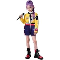 Devil costume for children as hunter role-play character Pop singer stage role-play costume Children's Halloween costume (L)