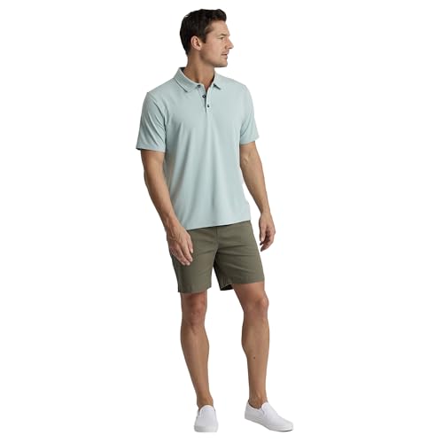 Free Fly Men's Flex Polo II - Ultra-Soft Bamboo Viscose UPF 50+ Sun Protection Polo Shirt for Men with Temperature Regulation4
