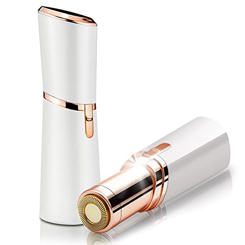 Depiladora Facial Mujer Portátil, Depiladora Eléctrica de Cejas con Luz LED para Una Depilación Fácil e Indolora, se Puede Utilizar para Cara, Brazos, Axilas