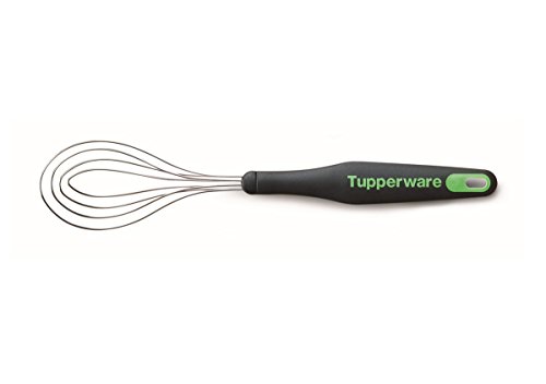 TUPPERWARE Griffbereit Tellerbesen schwarz-gr&uuml;n D165 Schneebesen TOP-Tellerbesen 9550